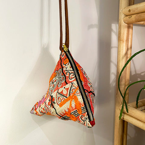 Kantha Triangle Sling Bags
