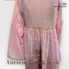 Aglaia Pale Pink Cotton Lace Kimono/Top