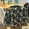 Black Floral Block Print Quilt XL Jacket