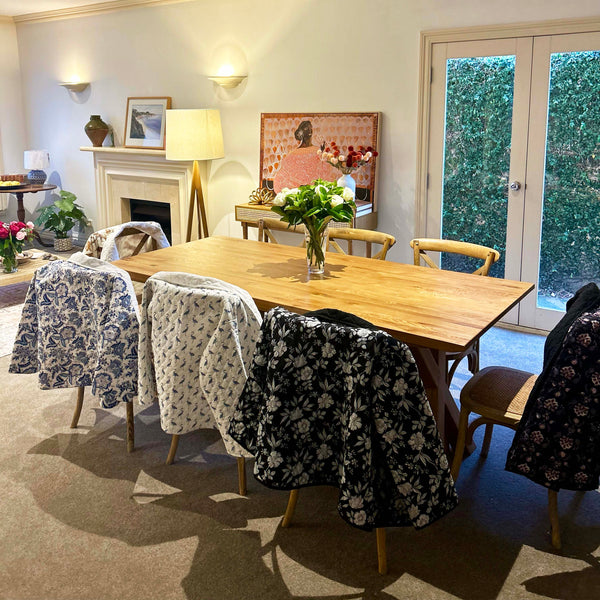 Black Purple Grey Block Print Quilt XL Jacket