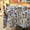 Blue Floral Block Print Quilt XL Jacket