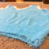Deep Sky Blue Lace Trim Knit Vest