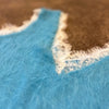 Deep Sky Blue Lace Trim Knit Vest