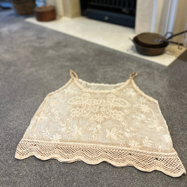 Joni Chai Two Flower Embroidered Singlet