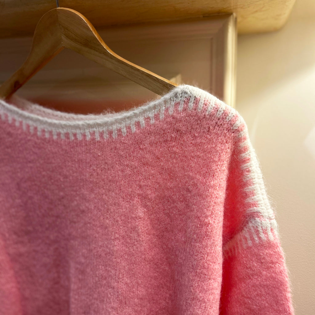 Blossom Pink Soft Knit Jumper