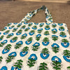 Block Print Hunter Green & Blue Block Print Bag/Tote