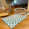 Block Print Floral Yellow/Blue Bag