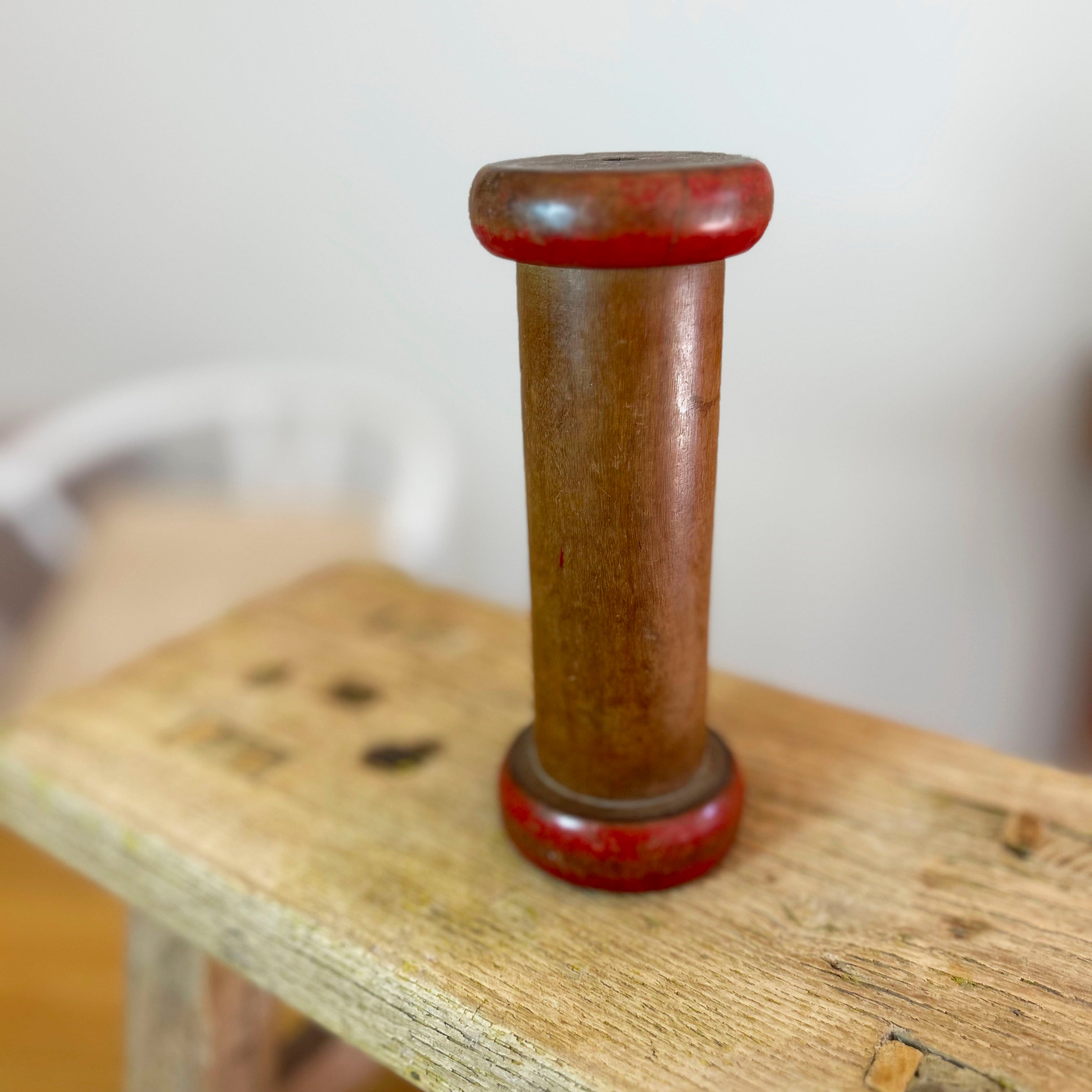 Antique Indian Wooden Spool