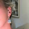 Jhumka Mini Blue Earrings Silver