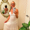 Joni Maxi Embroidered White Dress