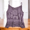 Joni Heather Flower Strap Embroidered Singlet