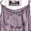 Joni Heather Flower Strap Embroidered Singlet