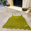 Joni Olive Strap Embroidered Singlet