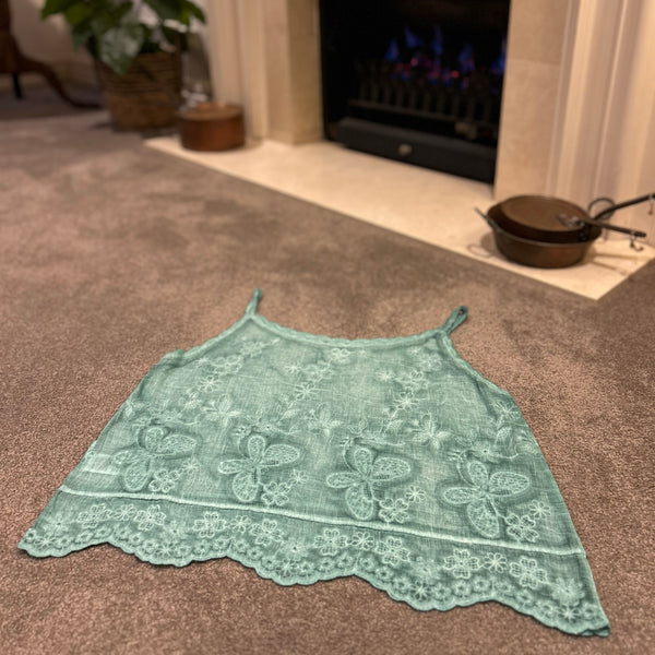 Joni Turquoise Floral Singlet