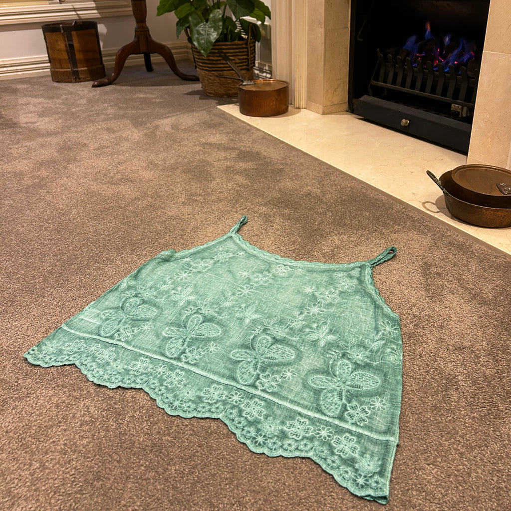 Joni Turquoise Floral Singlet