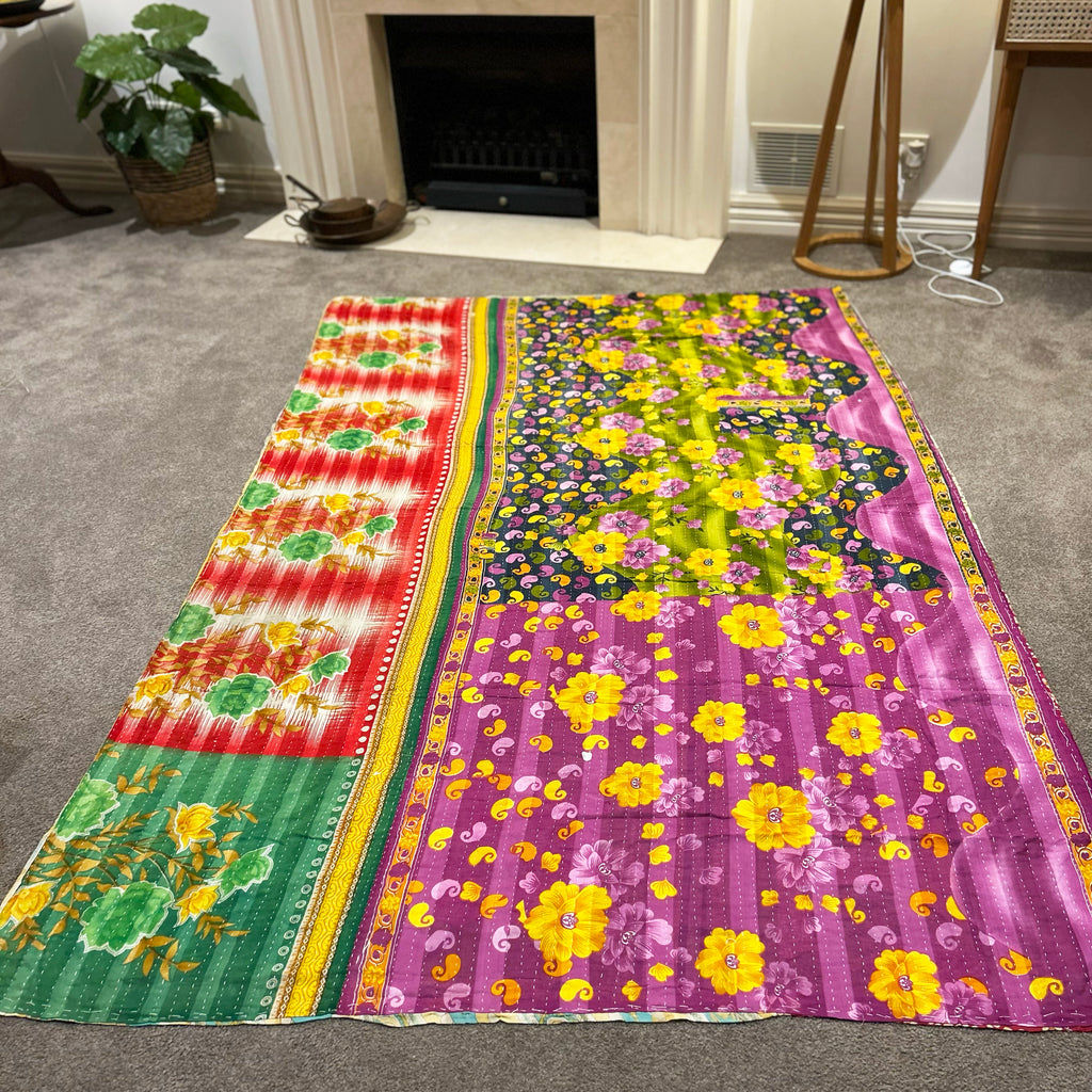 Kantha Single Bed Quilt Kikki