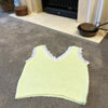 Lemon Lime Lace Trim Knit Vest