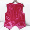 Magenta Velvet Vest