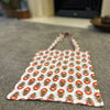 Block Print Floral Olive & Dark Coral Bag/Tote