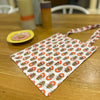 Block Print Floral Olive & Dark Coral Bag/Tote