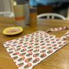 Block Print Floral Olive & Dark Coral Bag/Tote