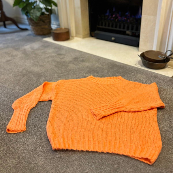 Coral Orange Knit Jumper