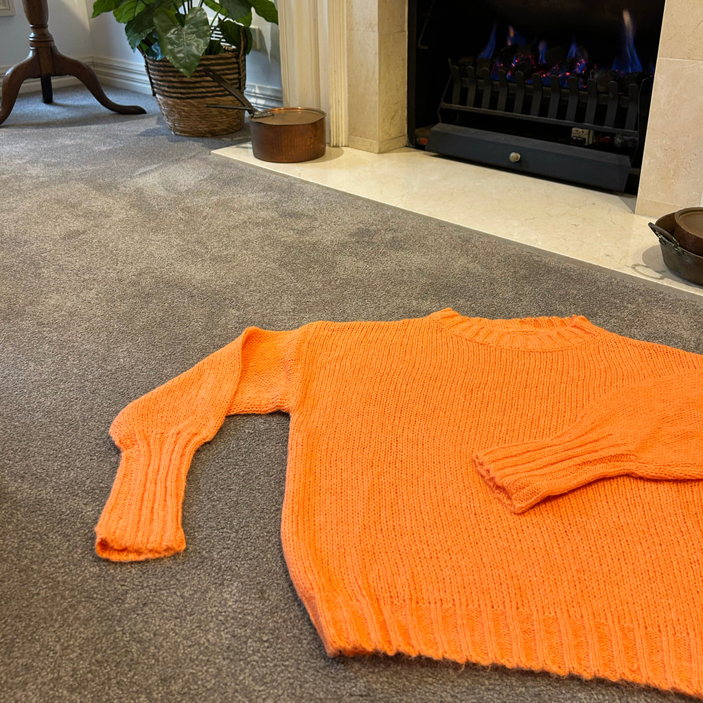 Coral Orange Knit Jumper