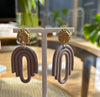 Ori Mauve Gold Earrings