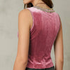 Pink Velvet Vest