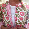 Jiya Reversible Crop Jacket Pink/Green