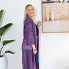 Purple & Indigo Silk Kimono