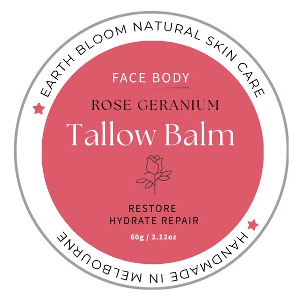 Rose Geranium Tallow Balm 30g