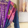 Sanvi Silk Kimono Candy Turquoise Purple