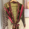Sanvi Silk Kimono Gold Cedar Watermelon