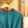 Sanvi Silk Kimono Pink Purple Green Turquoise