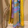 Sanvi Silk Kimono Yellow Pink Aqua