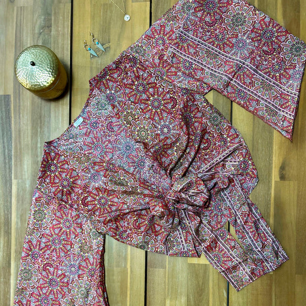 Aysun Gypsy Silk Tie Top