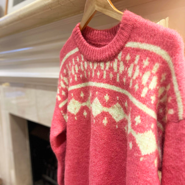 Snow Bunny Pink Knit