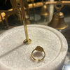 Star Diamond Adjustable Etched Ring