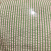 Green White Stripe Cotton Toilet Bag