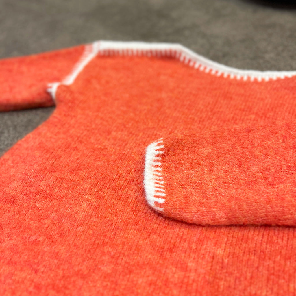 Sunset Orange Knit Jumper