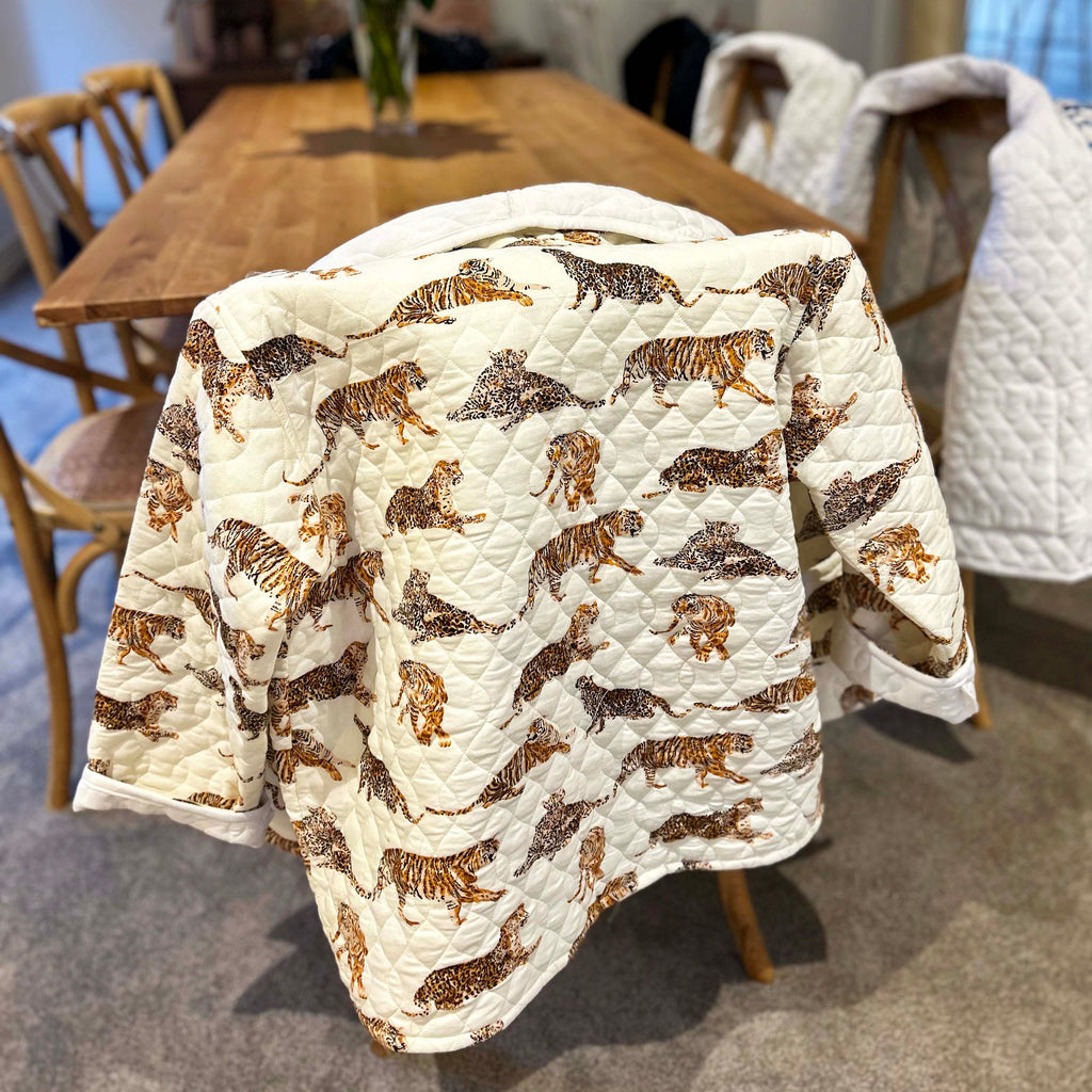 Tiger Block Print Quilt XL Jacket