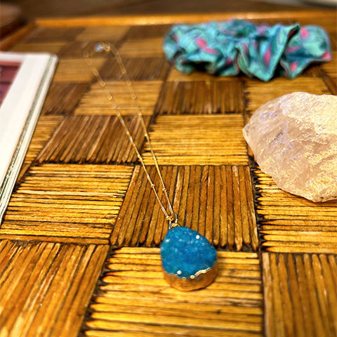 Turquoise Crystal  Pendant