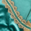 Teale Green Velvet Vest