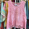 Willow Blush Pink Embroidered Singlet