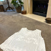 Willow White Flower Wreath Singlet