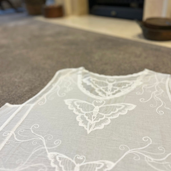 Willow White Butterfly Singlet