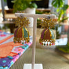 Jhumka Rainbow Gold Earrings