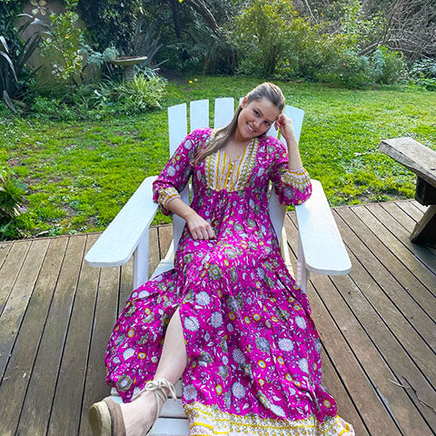 Peasant style maxi dresses Clearance