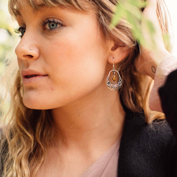 Marigold Camel Hoops - Brighton Beach Boho